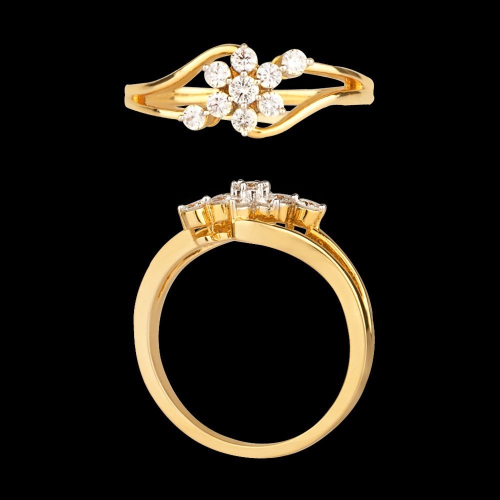 18K Yellow Gold Diamond Ring - 0.28ct VVS-VS-GH