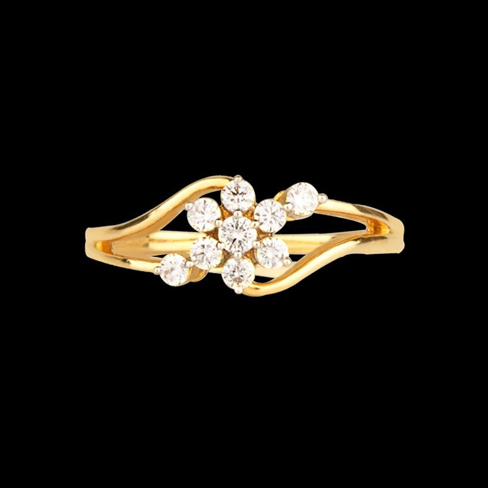 18K Yellow Gold Diamond Ring - 0.28ct VVS-VS-GH