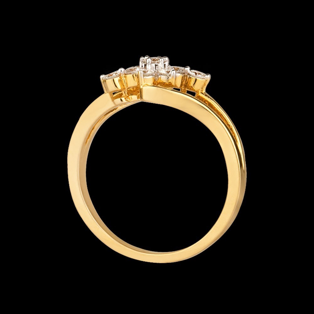 18K Yellow Gold Diamond Ring - 0.28ct VVS-VS-GH