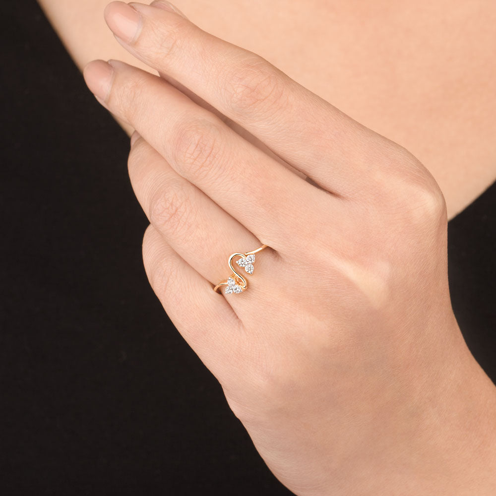 14K Yellow Gold Diamond Ring - 0.2ct SI-IJ