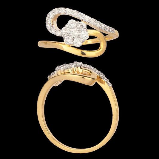 18K Rose Gold Diamond Ring - 0.43ct VS-GH