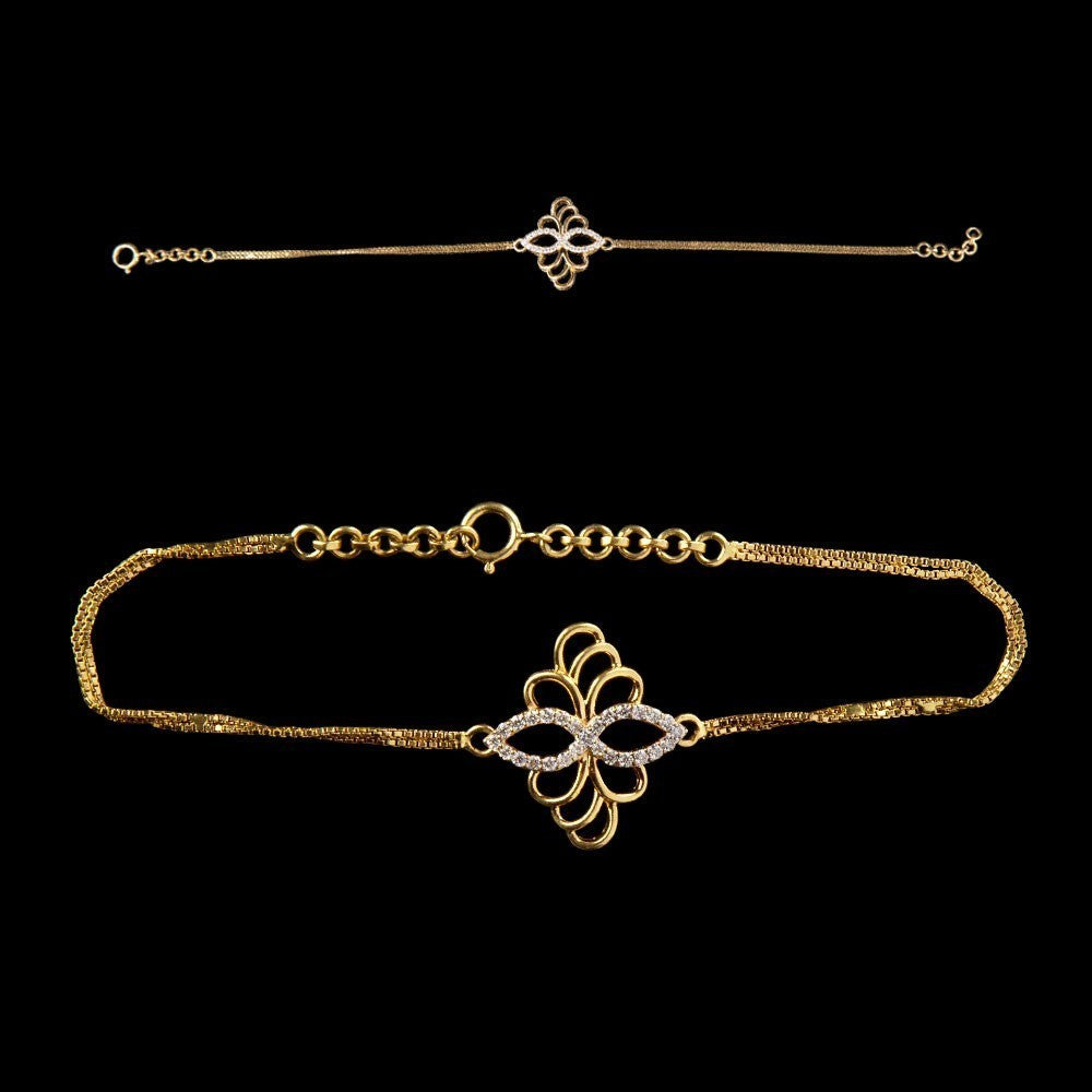 18K Yellow Gold Diamond Bracelet - 0.17ct VS-GH