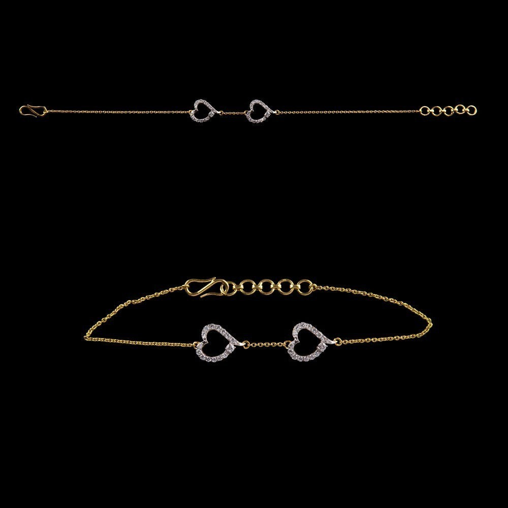 18K Yellow Gold Diamond Bracelet - 0.35ct VS-GH