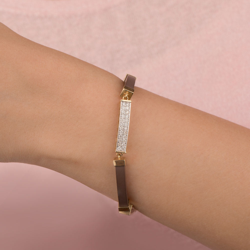 14K Yellow Gold Diamond Bracelet - 1.8ct VS-SI-JK
