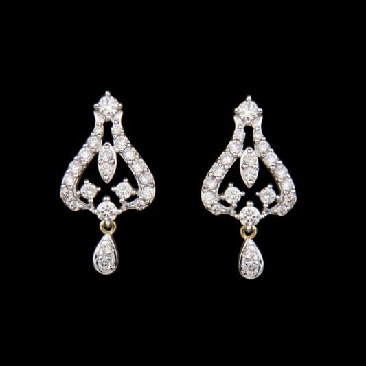 14K Yellow Gold Diamond Earrings - 0.41ct SI-IJ