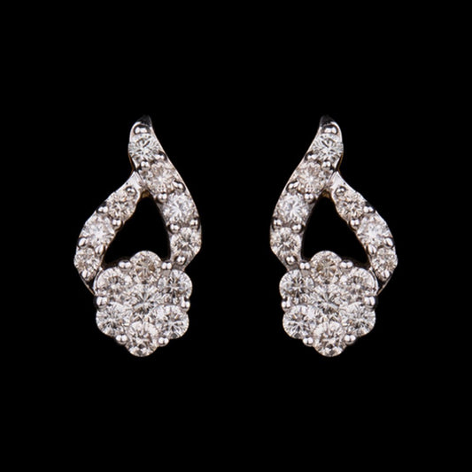 14K Yellow Gold Diamond Earrings - 0.54ct VS-IJ