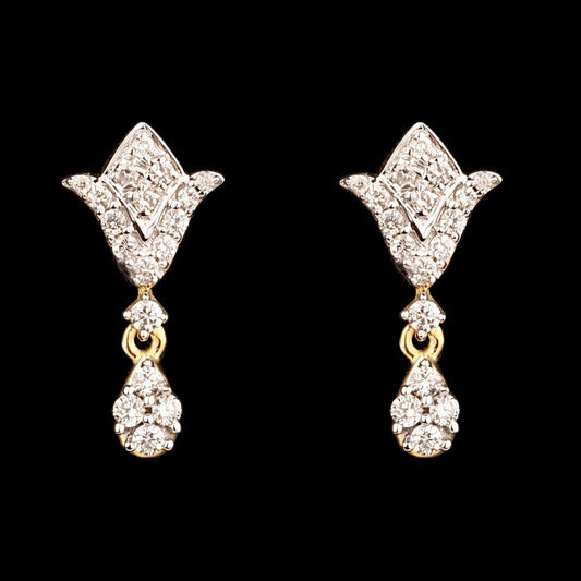 14K Yellow Gold Diamond Earrings - 0.3ct SI-IJ