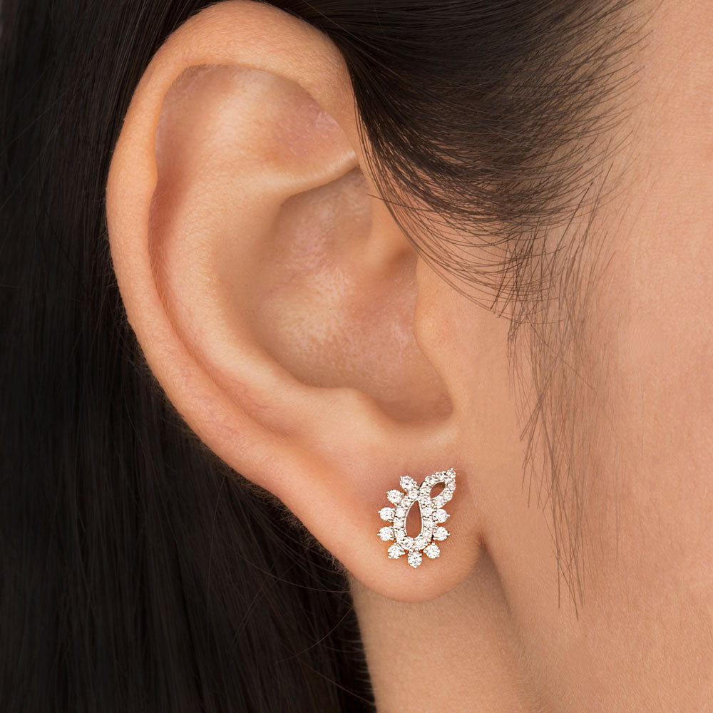 18K Yellow Gold Diamond Earrings - 0.377ct VVS-VS-HI
