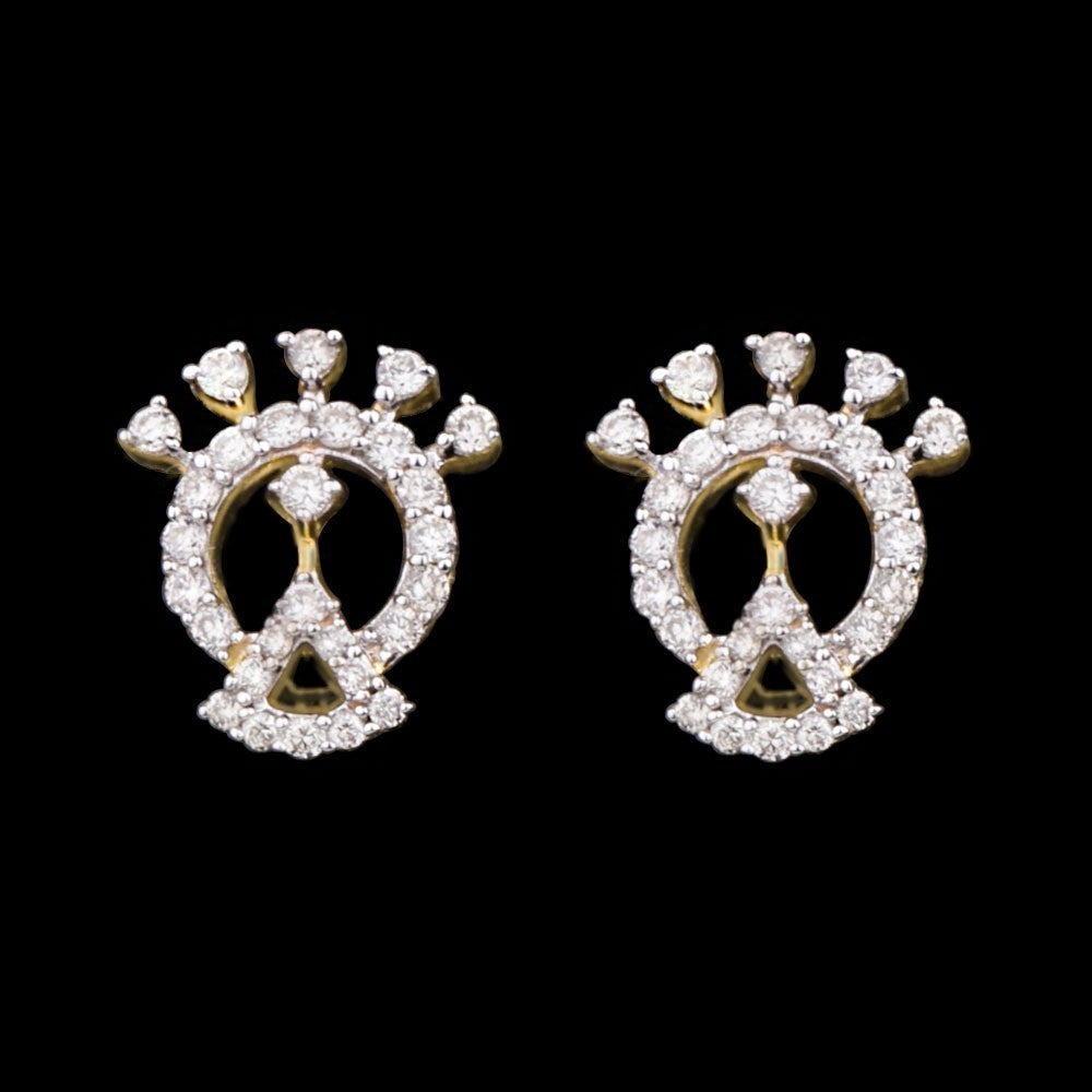 14K Yellow Gold Diamond Earrings - 0.38ct SI-IJ
