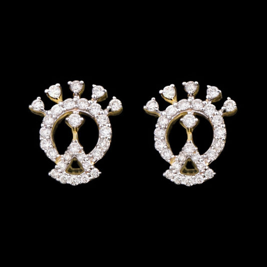 14K Yellow Gold Diamond Earrings - 0.38ct SI-IJ