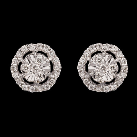 14K Yellow Gold Diamond Earrings - 0.17ct SI-IJ
