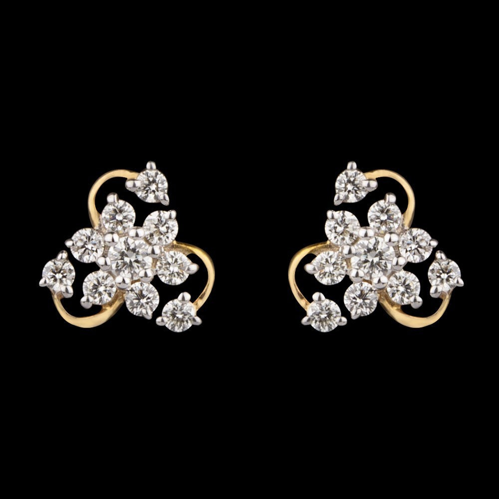 14K Yellow Gold Diamond Earrings - 0.26ct VS-GH