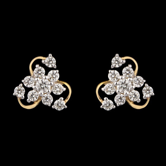 14K Yellow Gold Diamond Earrings - 0.26ct VS-GH