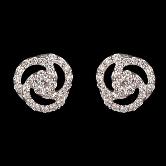14K Yellow Gold Diamond Earrings - 0.67ct VS-GHI
