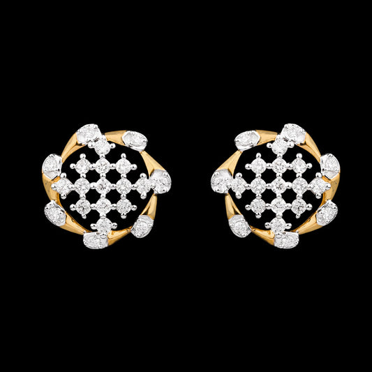 14K Yellow Gold Diamond Earrings - 0.51ct VVS-VS-HI