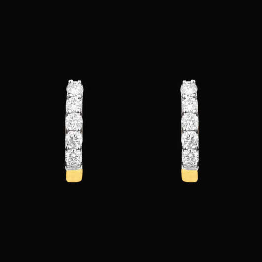 14K Yellow Gold Diamond Earrings - 0.17ct VVS-VS-HI