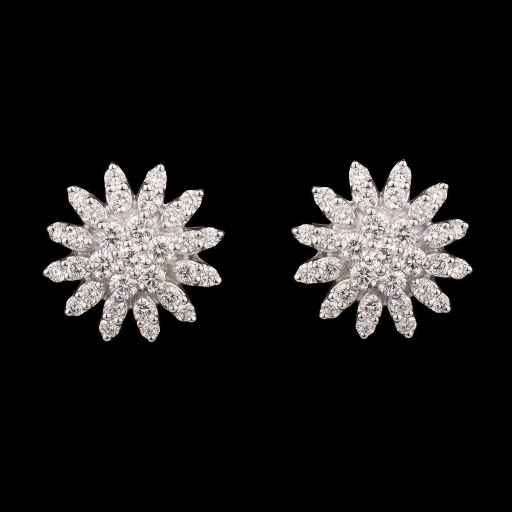18K Yellow Gold Diamond Earrings - 0.8ct VVS-VS-GH