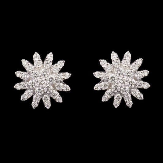 18K Yellow Gold Diamond Earrings - 0.8ct VVS-VS-GH