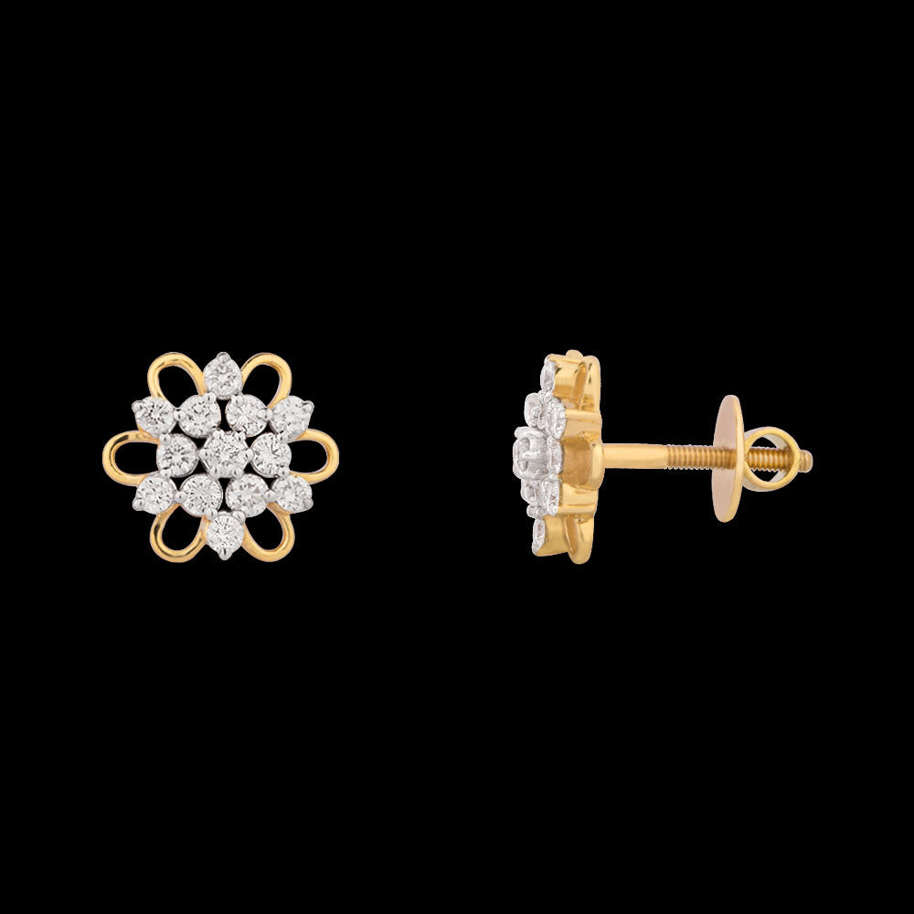 14K Rose Gold Diamond Earrings - 0.53ct VVS-VS-HI