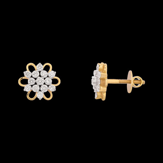 14K Rose Gold Diamond Earrings - 0.53ct VVS-VS-HI