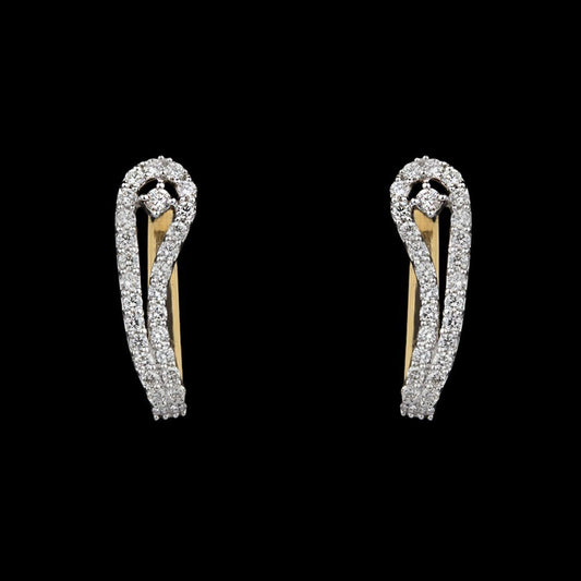 14K Yellow Gold Diamond Earrings - 0.68ct VVS-VS-HI
