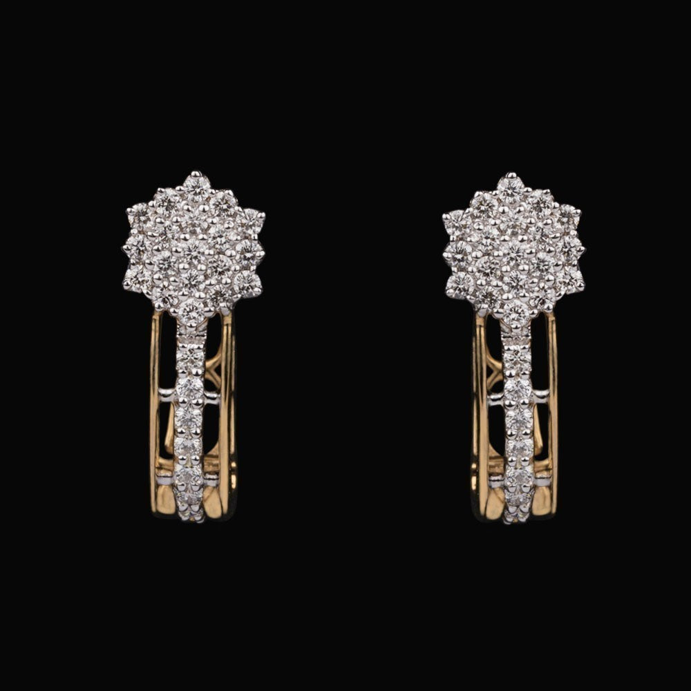 14K Yellow Gold Diamond Earrings - 0.49ct VVS-VS-HI