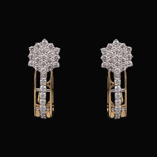 14K Yellow Gold Diamond Earrings - 0.49ct VVS-VS-HI