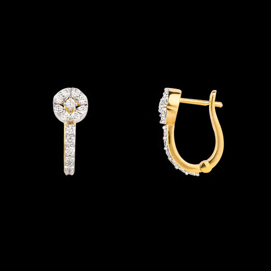 14K Rose Gold Diamond Earrings - 0.5ct VVS-VS-HI