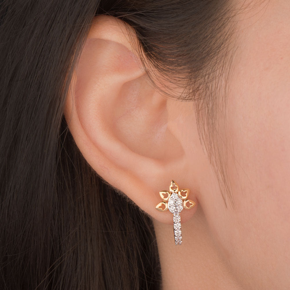 18K Yellow Gold Diamond Earrings - 0.562ct VVS-VS-GH