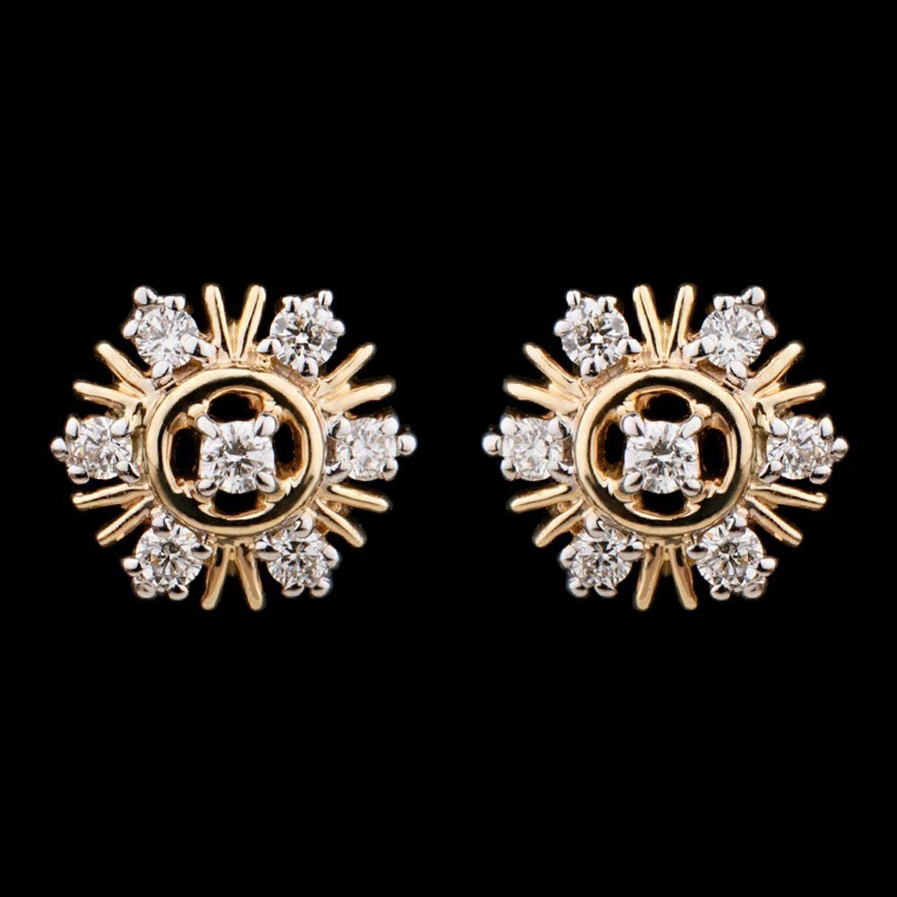 14K Yellow Gold Diamond Earrings - 0.23ct VVS-VS-HI