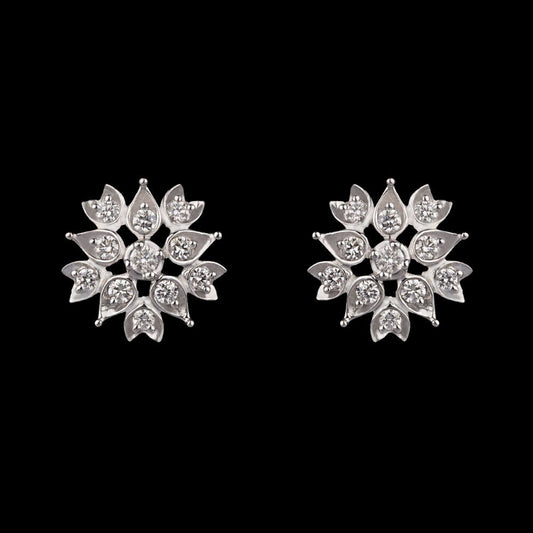 14K Rose Gold Diamond Earrings - 0.43ct VS-GH
