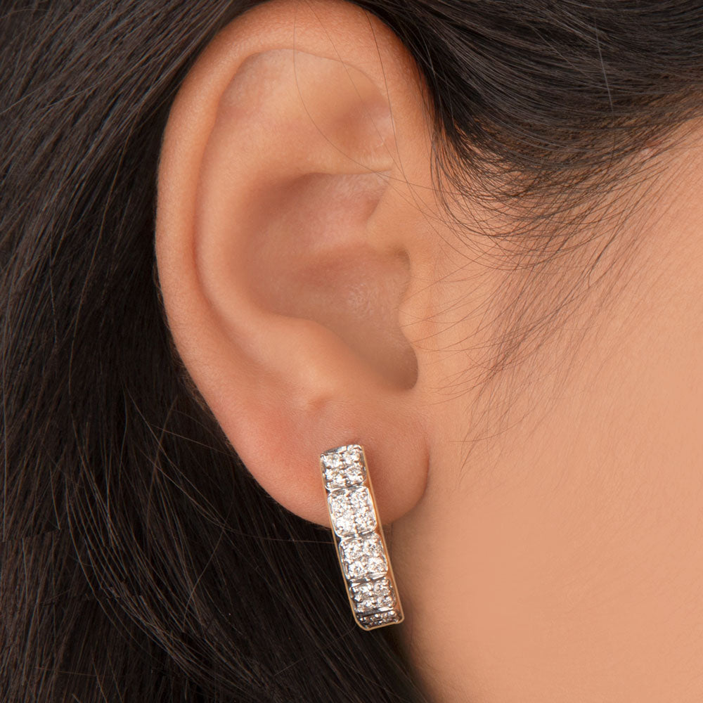 14K Yellow Gold Diamond Earrings - 0.86ct VVS-VS-HI