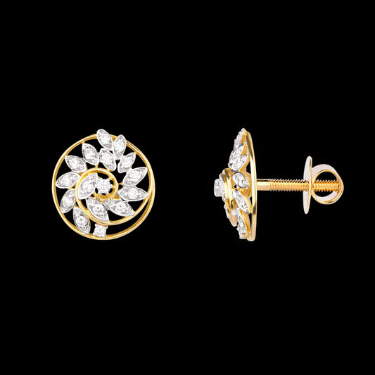 14K Yellow Gold Diamond Earrings - 0.6ct VVS-VS-HI