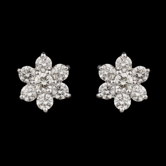 14K Yellow Gold Diamond Earrings - 0.76ct VVS-VS-IJ