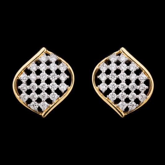 14K Yellow Gold Diamond Earrings - 0.39ct VVS-VS-GH