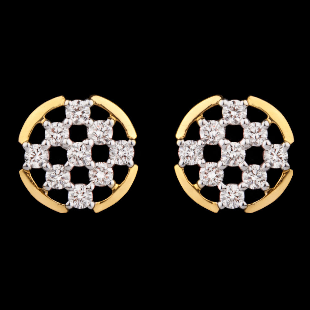 14K Yellow Gold Diamond Earrings - 0.23ct VVS-VS-HI