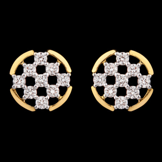 14K Yellow Gold Diamond Earrings - 0.23ct VVS-VS-HI