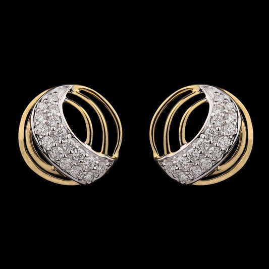 14K Yellow Gold Diamond Earrings - 0.27ct VVS-VS-GH