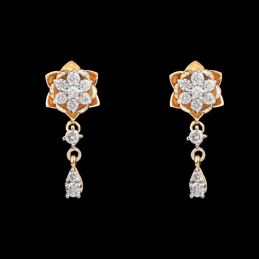 14K Yellow Gold Diamond Earrings - 0.31ct VVS-VS-HI