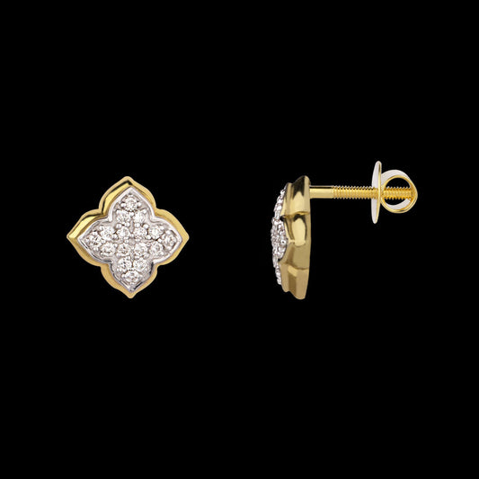 14K Yellow Gold Diamond Earrings - 0.21ct SI-IJ