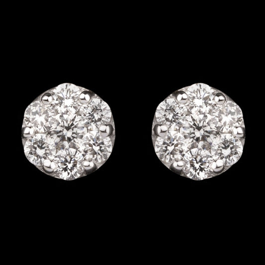 14K Yellow Gold Diamond Earrings - 0.36ct VS-GH
