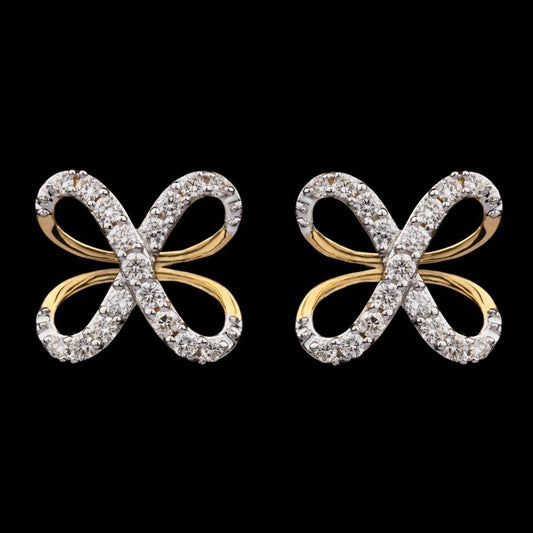 14K Yellow Gold Diamond Earrings - 0.53ct VVS-VS-HI