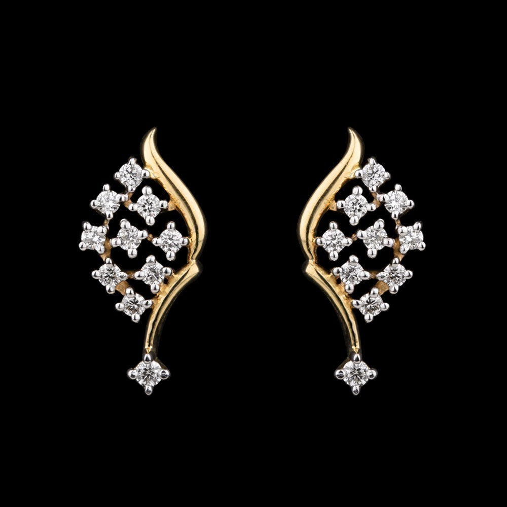 14K Yellow Gold Diamond Earrings - 0.26ct VVS-VS-HI