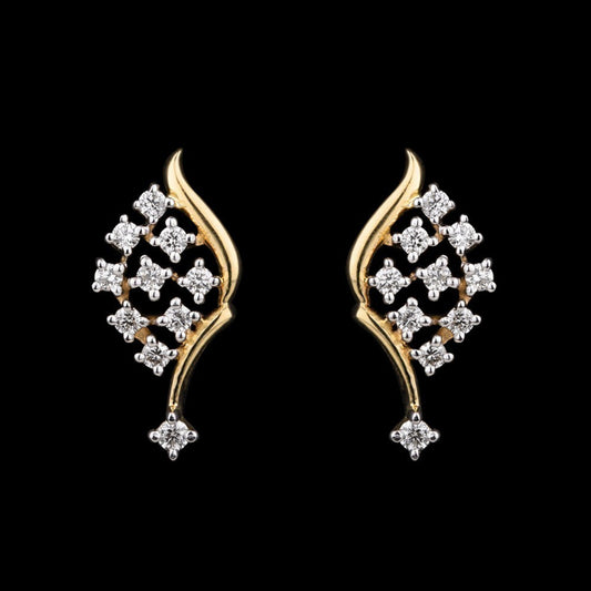 14K Yellow Gold Diamond Earrings - 0.26ct VVS-VS-HI