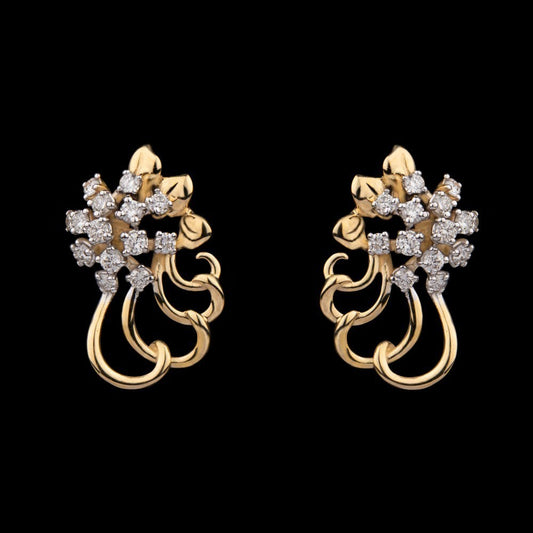 14K Yellow Gold Diamond Earrings - 0.27ct VVS-VS-HI