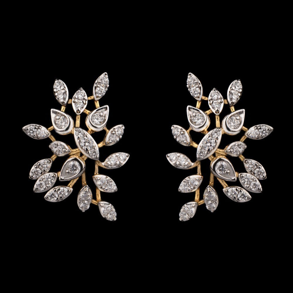 14K Rose Gold Diamond Earrings - 1.08ct VVS-VS-HI