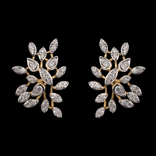 14K Rose Gold Diamond Earrings - 1.08ct VVS-VS-HI