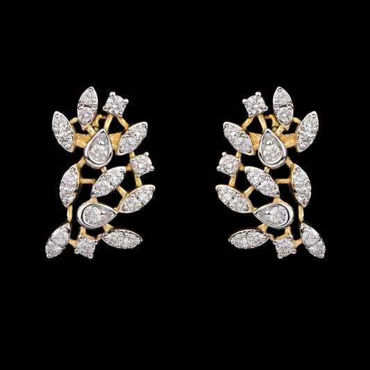14K Yellow Gold Diamond Earrings - 0.75ct VVS-VS-HI