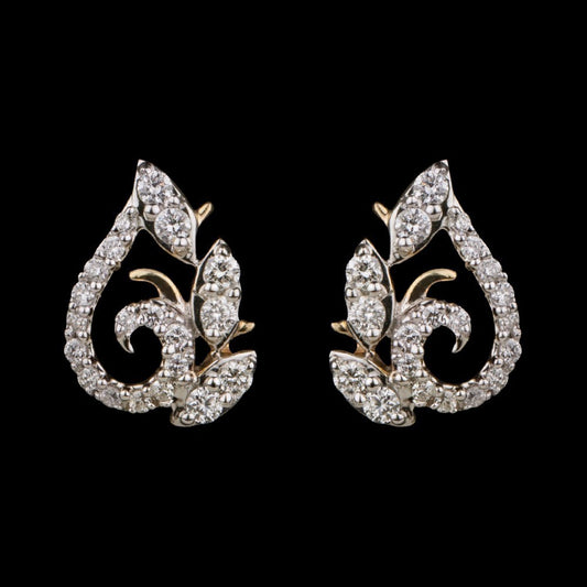 14K Yellow Gold Diamond Earrings - 0.22ct SI-GH