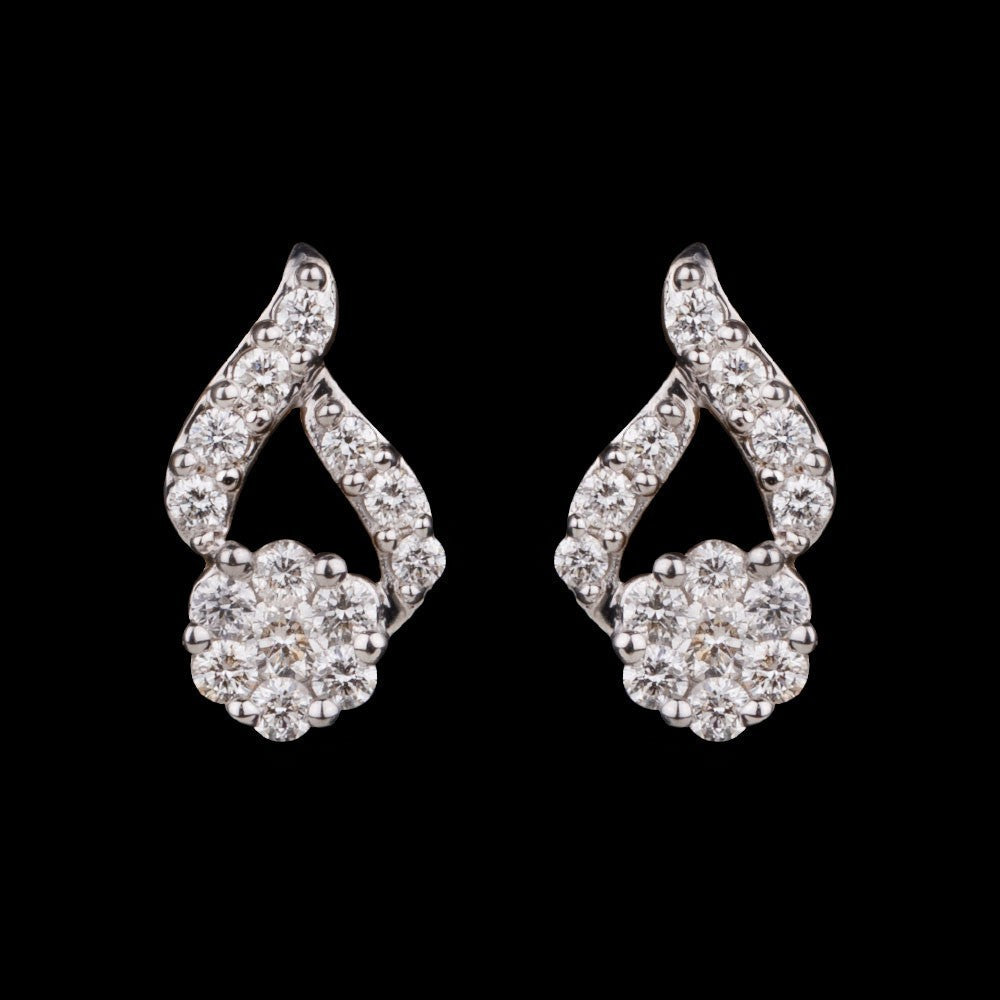 14K Yellow Gold Diamond Earrings - 0.38ct VS-GH